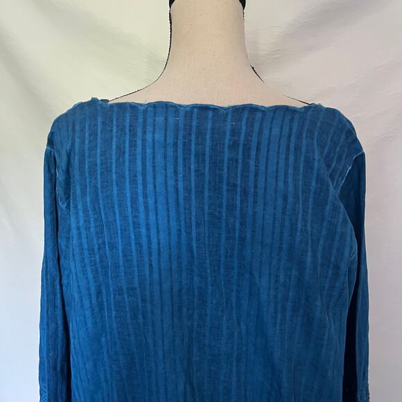 Soft Surroundings Esme Embroidered 2 Pc Womens Top Sz M Lace Granny Boho Lagom - Picture 9 of 16